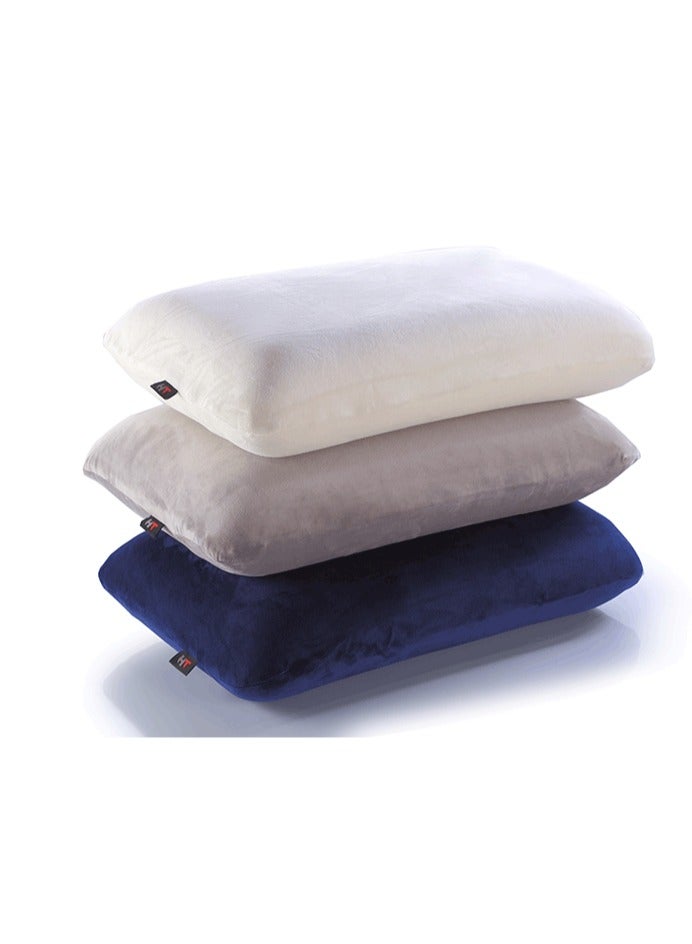 HT Classic memory foam medical bed pillow, hotel pillow to prevent neck and shoulder pain, grey, 60 * 40 - Image 2