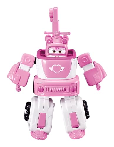 Super Wings 7 Dizzys Rescue Tow with 2 Pink TransformaBot Mini FigureTransforming Airplane Toy Vehicle SetToy for 3 4 5 Year Old Boys and GirlsUS720314 - Image 1