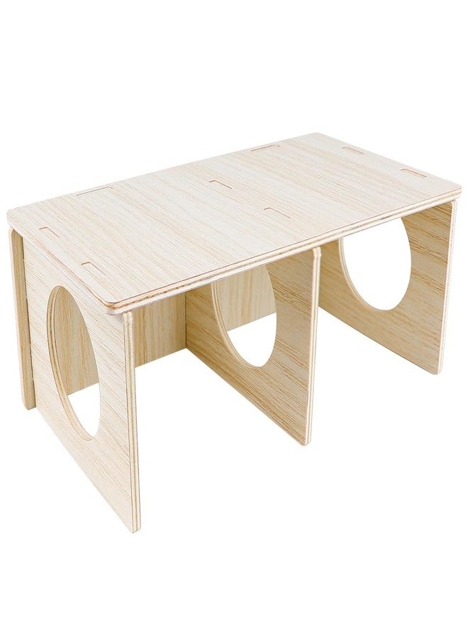 UPIQNG Hamster House Wooden Hamster Hideout Hamster Maze Hamster Hide cage Resting Nest,Wood Chamber Hamster House for Hamsters Hedgehogs Guinea Pigs - Image 1