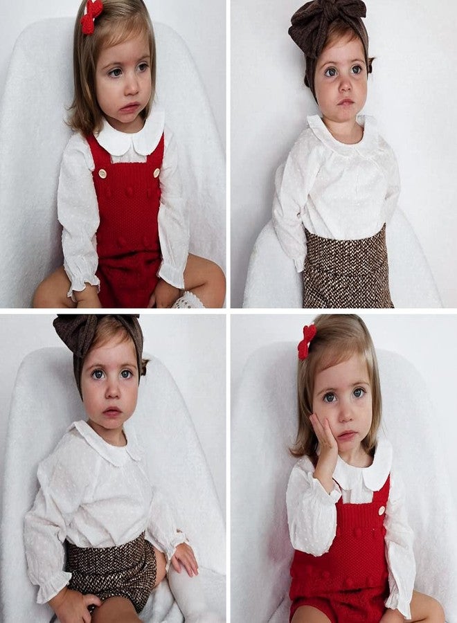 Curipeer Girls White Button Down Shirt, Long Sleeve Peter Pan Collar Blouse and Top for Toddler Uniform or Dressy Occasions 2-3T - Image 2