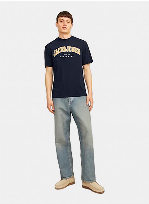 Jjecaleb Varsity Tee Ss O-Neck Noos
