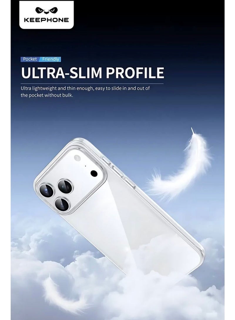 KeepHone iPhone 17 Pro Max Transparent Case - Never Yellow, Ultra Thin & Lightweight - Image 4