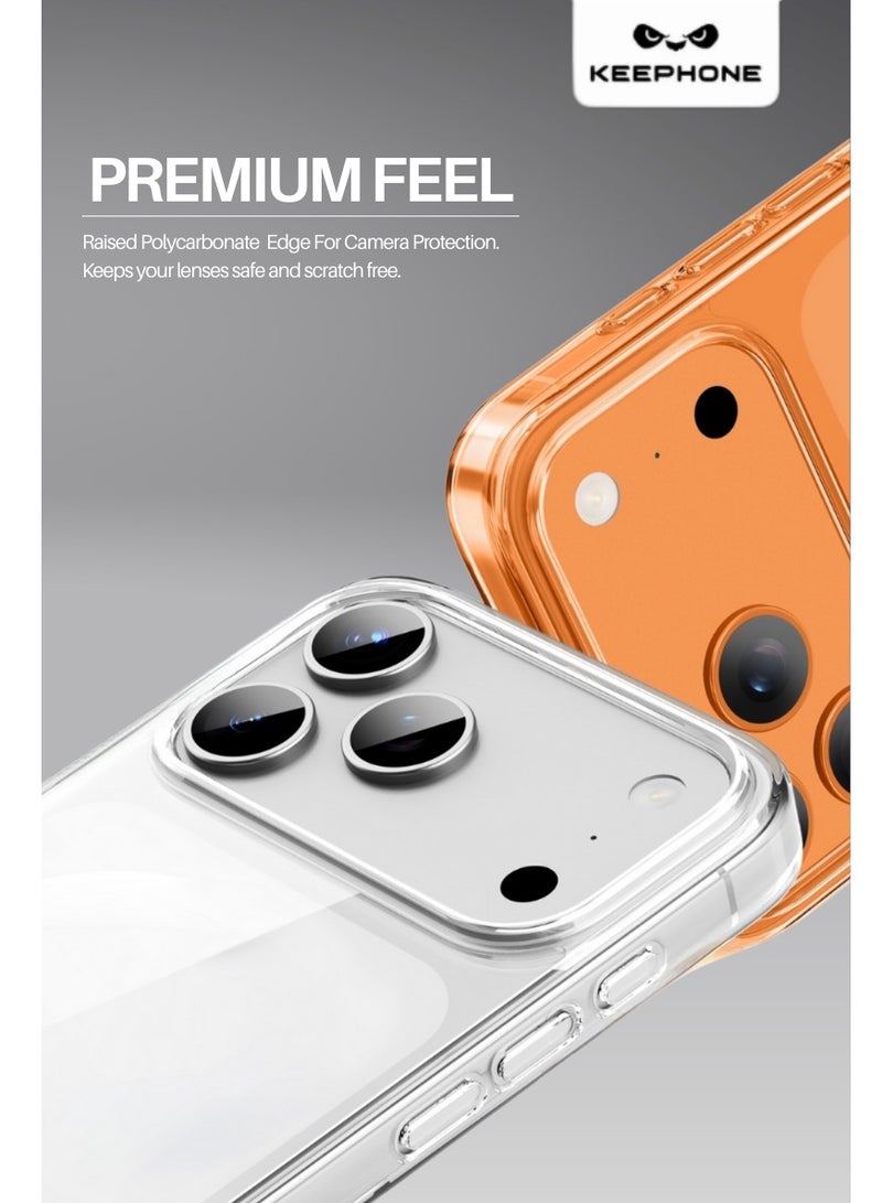 كيب هون كيبفون غطاء شفاف لآيفون 17 برو ماكس - لا يصفر أبداً، فائق النحافة وخفيف الوزن - Image 3