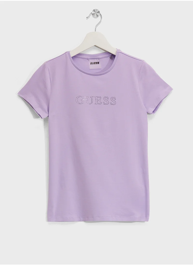 جس Kids Crew Neck T-Shirt
