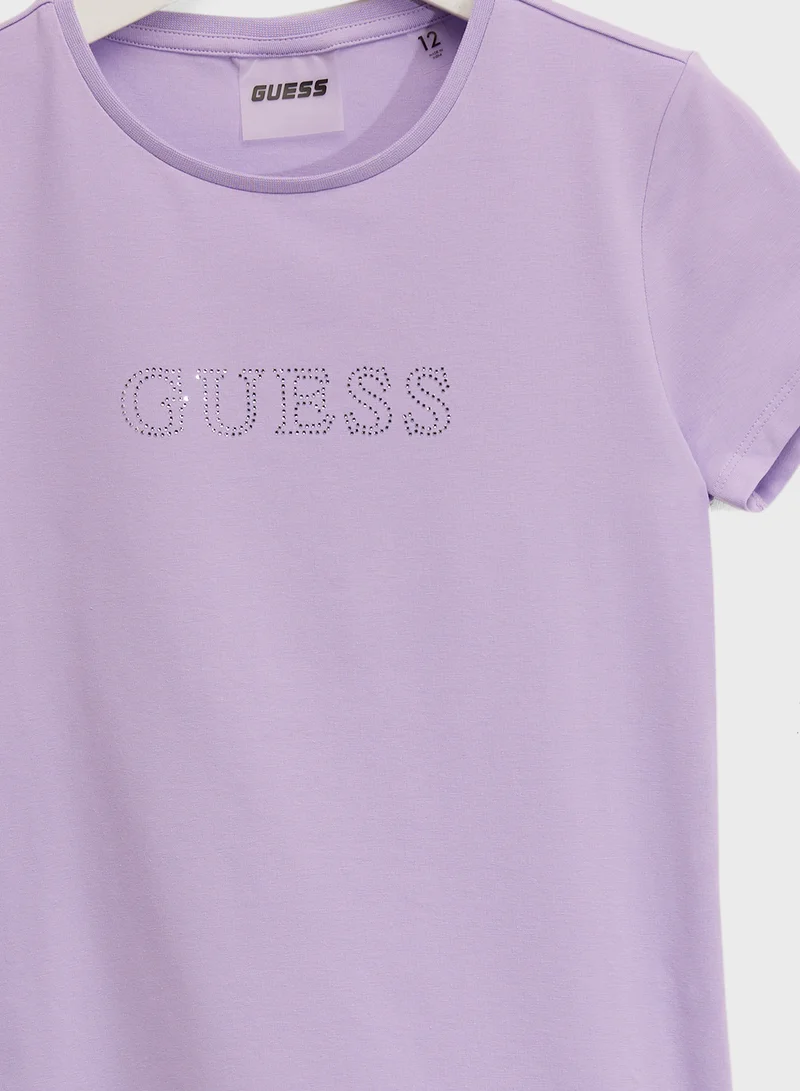GUESS Kids Crew Neck T-Shirt