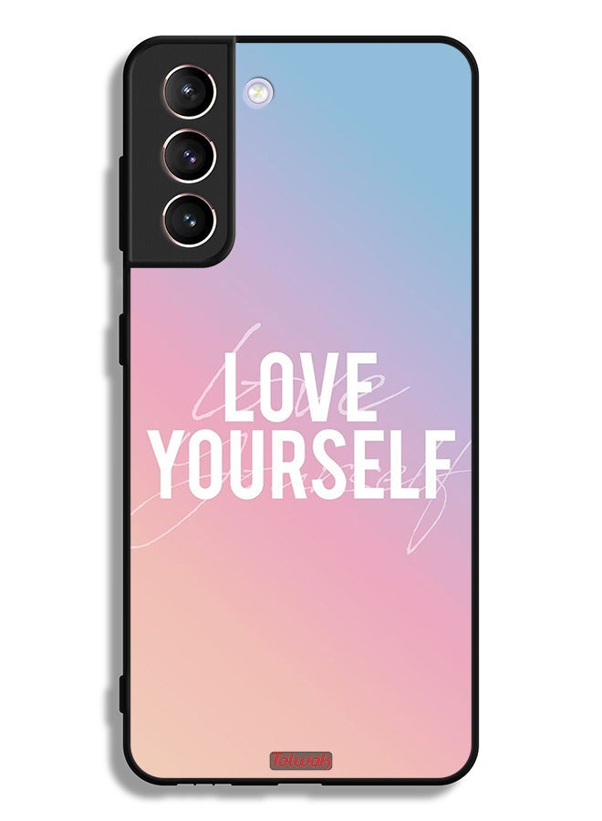 Tolwak Samsung Galaxy S21 Plus 5G Protective Case Cover Love Yourself - Image 3