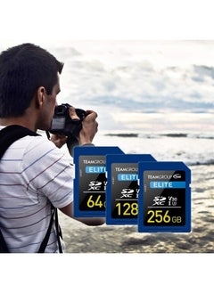 TeamGroup Elite 128GB UHS-I U3 V30 UHD Read Speed up to 100MB/s SDXC High Speed 4K Memory Card Compatible with Canon Sony Nikon Panasonic FUJIFILM Digital Camera TESDXC128GIV3001  - Image 3