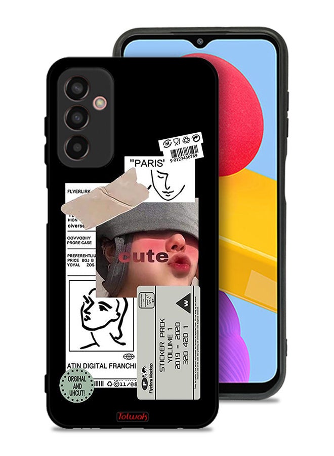 Tolwak Samsung Galaxy M13 Protective Case Cover Cute Sticker - Image 1