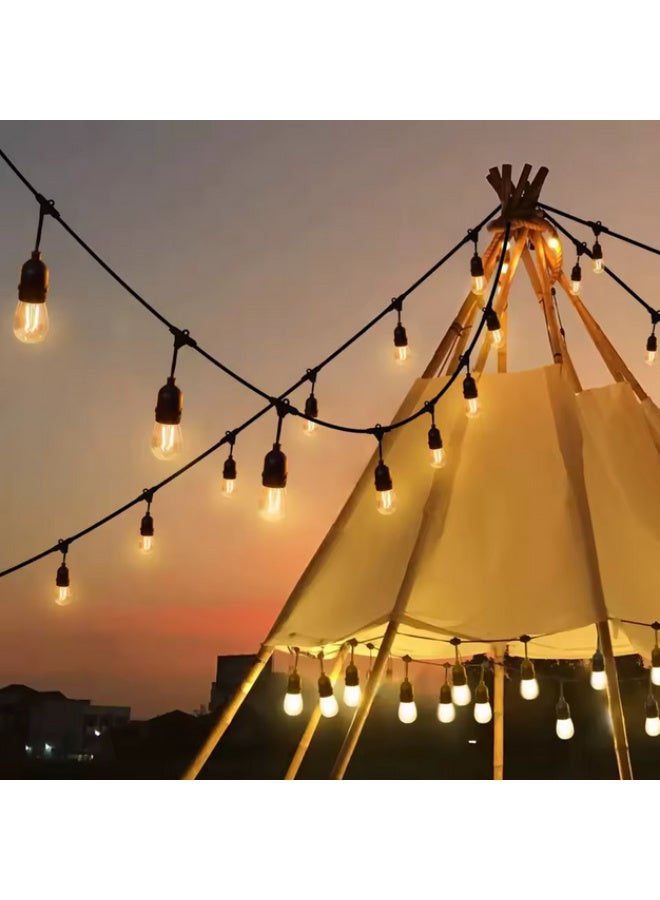 A 5-meter string of decorative lights containing 10 break-resistant, weather-resistant bulbs that withstand rain, sun, and snow. Powered by electricity. - Image 2