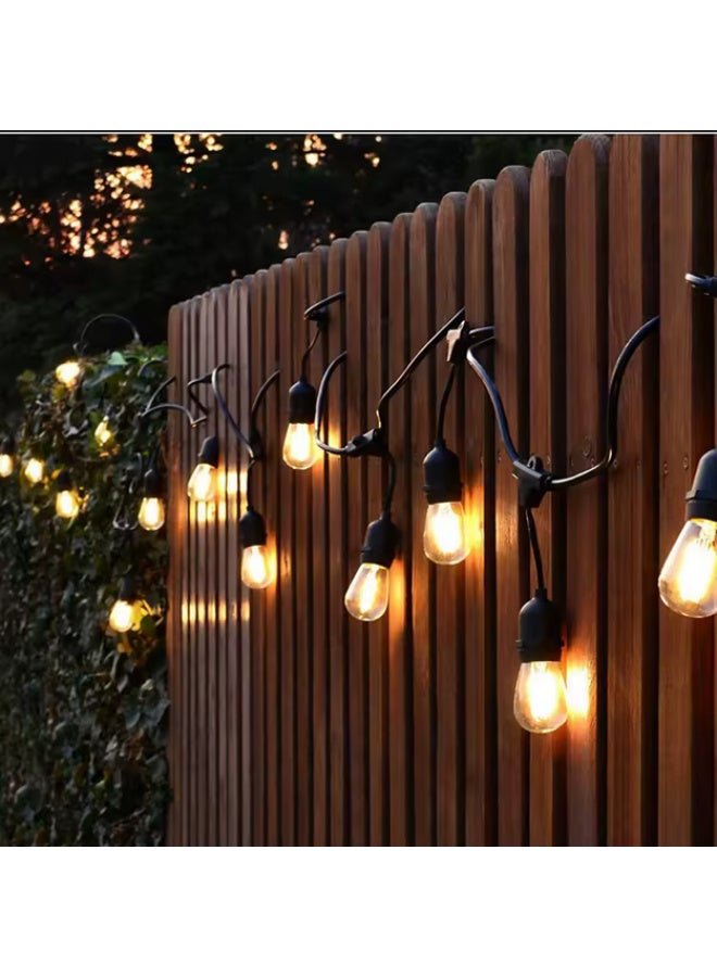 A 5-meter string of decorative lights containing 10 break-resistant, weather-resistant bulbs that withstand rain, sun, and snow. Powered by electricity. - Image 3
