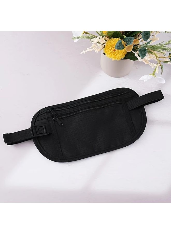 Ultra Thin Anti Theft Womens Running Waist Bag Beige 25 5x13 5 Cm - Image 3
