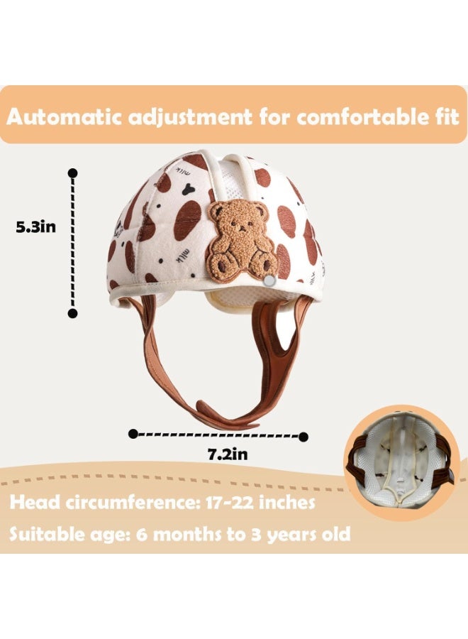 كيلا خوذة الطفل للمشي كراينغ، خوذة سلامة الطفل، خوذة الطفل 1-2 سنوات لمكافحة السقوط حامي الرأس، قابلة للتكيف، قابلة للتننفس - Image 3