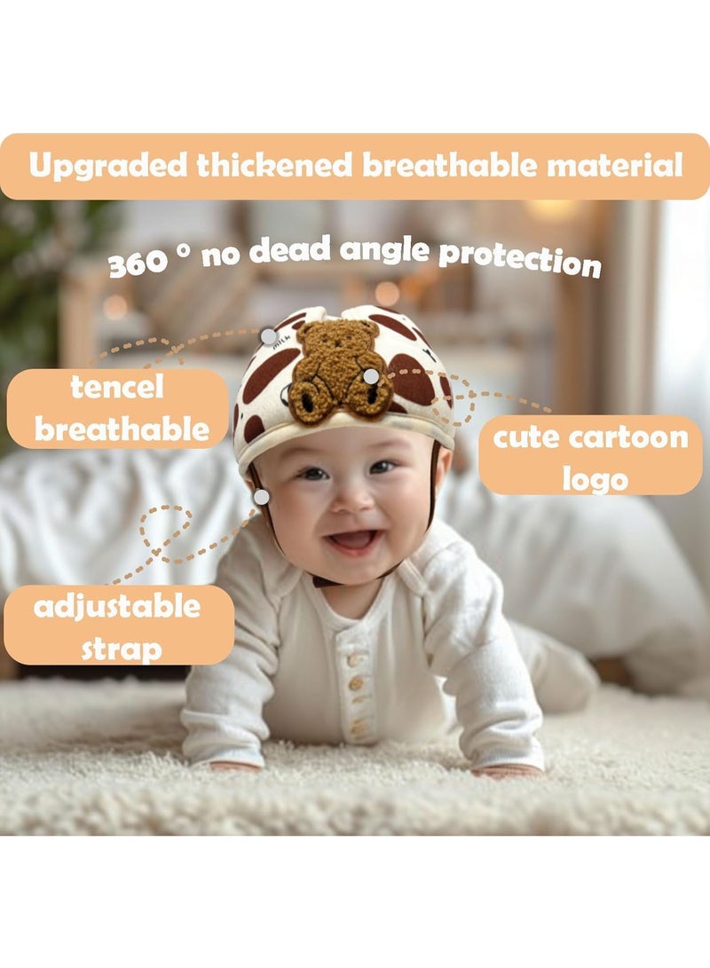 كيلا خوذة الطفل للمشي كراينغ، خوذة سلامة الطفل، خوذة الطفل 1-2 سنوات لمكافحة السقوط حامي الرأس، قابلة للتكيف، قابلة للتننفس - Image 2