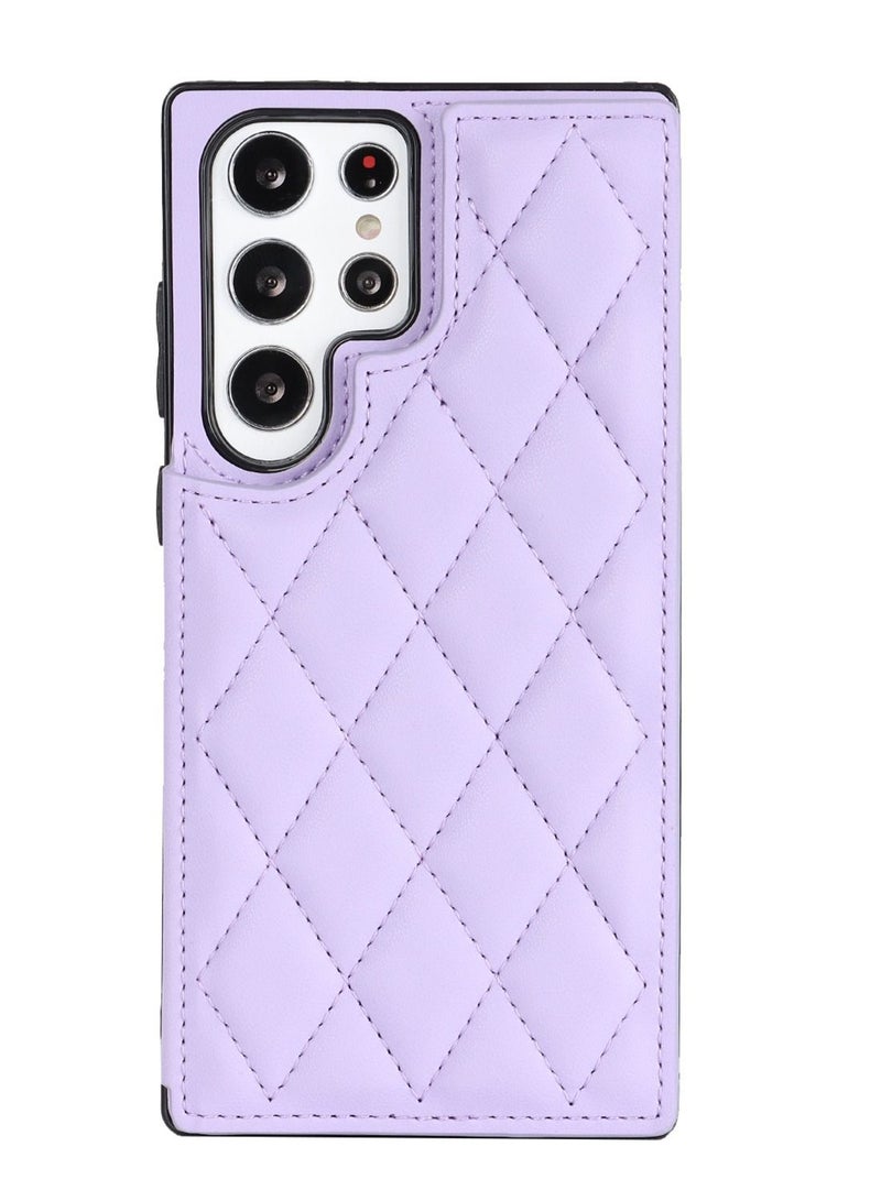 Suteni Magnetic Back Cover Card Slots Leather Phone Case for Samsung - Image 1