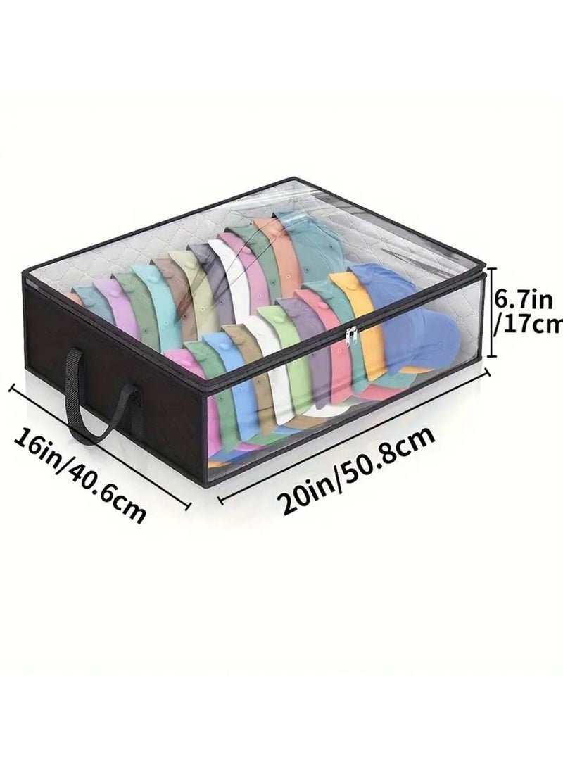 Non woven baseball cap storage bag, underwear cap foldable storage hanging bag, home dust-proof storage bag