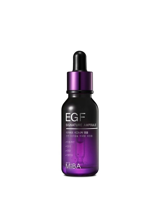 MIBA Egf Signature Ampoule 20Ml / 0.68 Fl.Oz Skin Apex That Wakes Up With One Drop Egf Peptides Night Serum Watery Light Texture  - Image 1