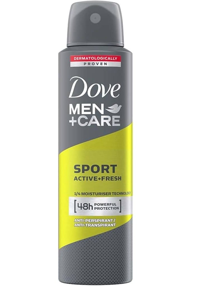 دوف بخاخ مزيل العرق سبورتس فريش من مين بلس كير شفاف 150 مل (عبوة من 6 قطع) - Image 2