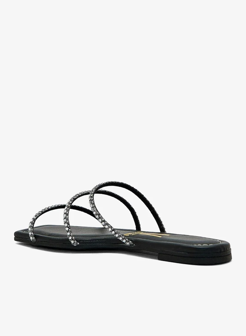 VIZZANO Black Block Heel Sandals for Women – Stylish Ladies Heels Sandals for Everyday Wear for Women | Best Price UAE