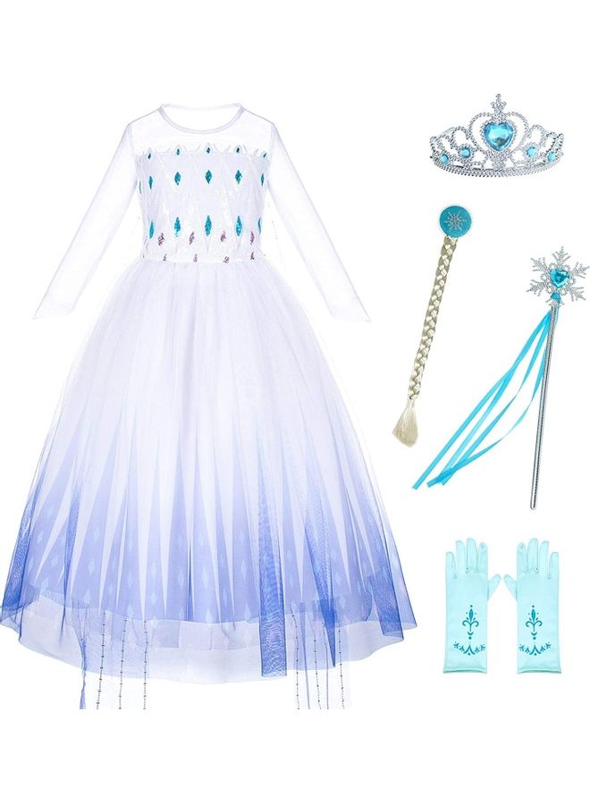 نيبمينينت Princess Party Dress with Jewellery Set 110cm - Image 1