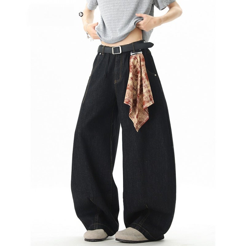 Unisex Classic Denim Jeans Loose Fit Daily Outdoor Wear - Image 2