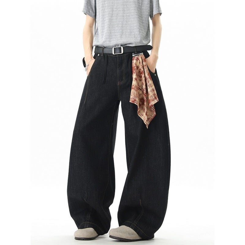 Unisex Classic Denim Jeans Loose Fit Daily Outdoor Wear - Image 4