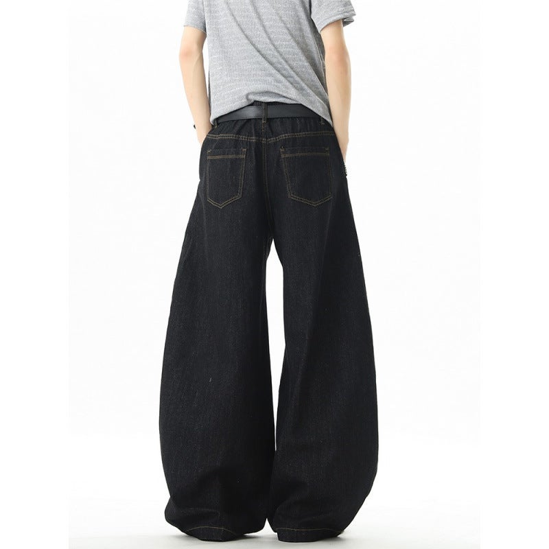 Unisex Classic Denim Jeans Loose Fit Daily Outdoor Wear - Image 3