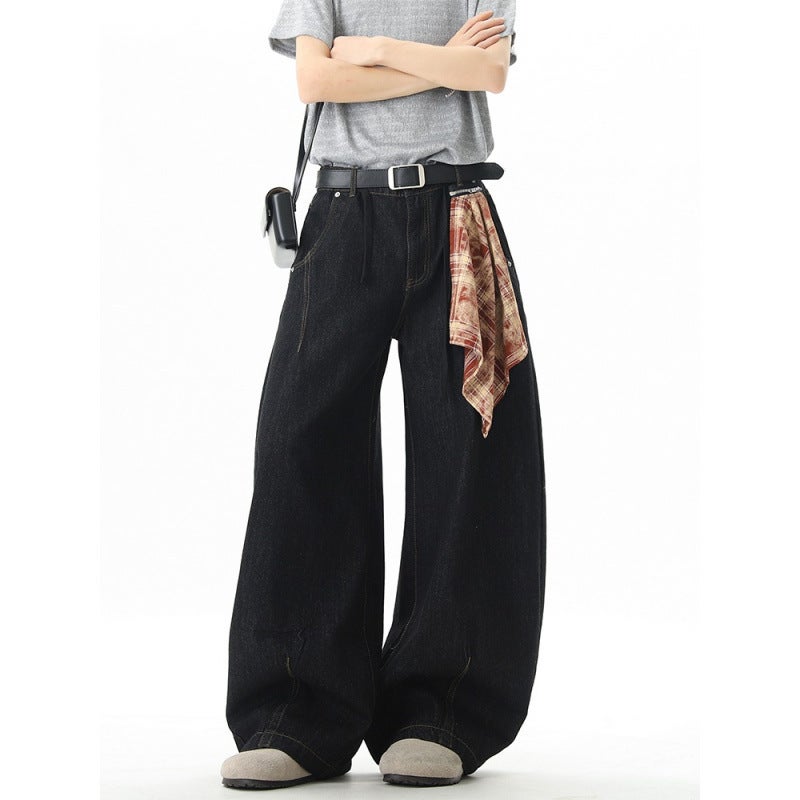 Unisex Classic Denim Jeans Loose Fit Daily Outdoor Wear - Image 5