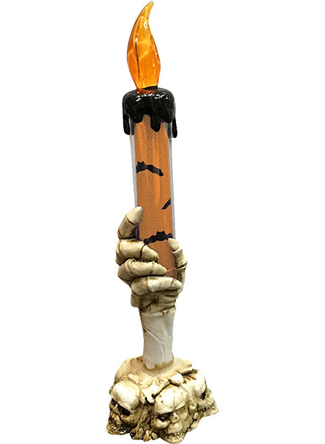 إسكدنيا مصباح LED على شكل شمعة مزود بحامل يدوي وجمجمة شبح متعدد الألوان - Image 1