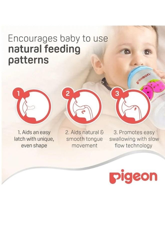 pigeon - Flexible Nipple For 4+ Months With M Round Hole, 1 Unit - Image 1