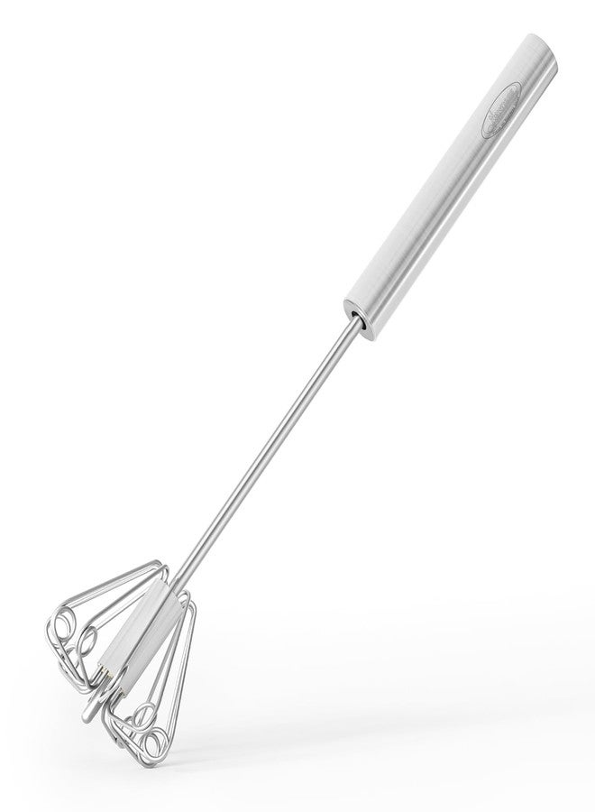 Newness Hand Whisk, Newness Whizzy Whisk Easy Whisk, Stainless Steel Semi Automatic Whisk Blender for Home -Versatile Tool for Egg Beater, Milk Frother, Hand Push Whisk - Kitchen Utensil for Blending,Whisking - Image 1