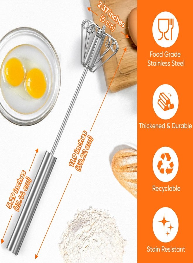 Newness Hand Whisk, Newness Whizzy Whisk Easy Whisk, Stainless Steel Semi Automatic Whisk Blender for Home -Versatile Tool for Egg Beater, Milk Frother, Hand Push Whisk - Kitchen Utensil for Blending,Whisking - Image 4