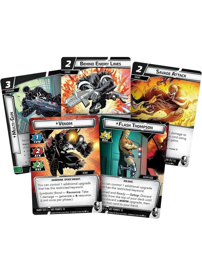 Fantasy Flight Games Marvel Champions The Card Game Venom HERO PACK - Superhero Strategy Game, Cooperative Game for Kids and Adults, Ages 14+, 1-4 Players, 45-90 Minute Playtime, Made by Fantasy Flight Games - Image 3