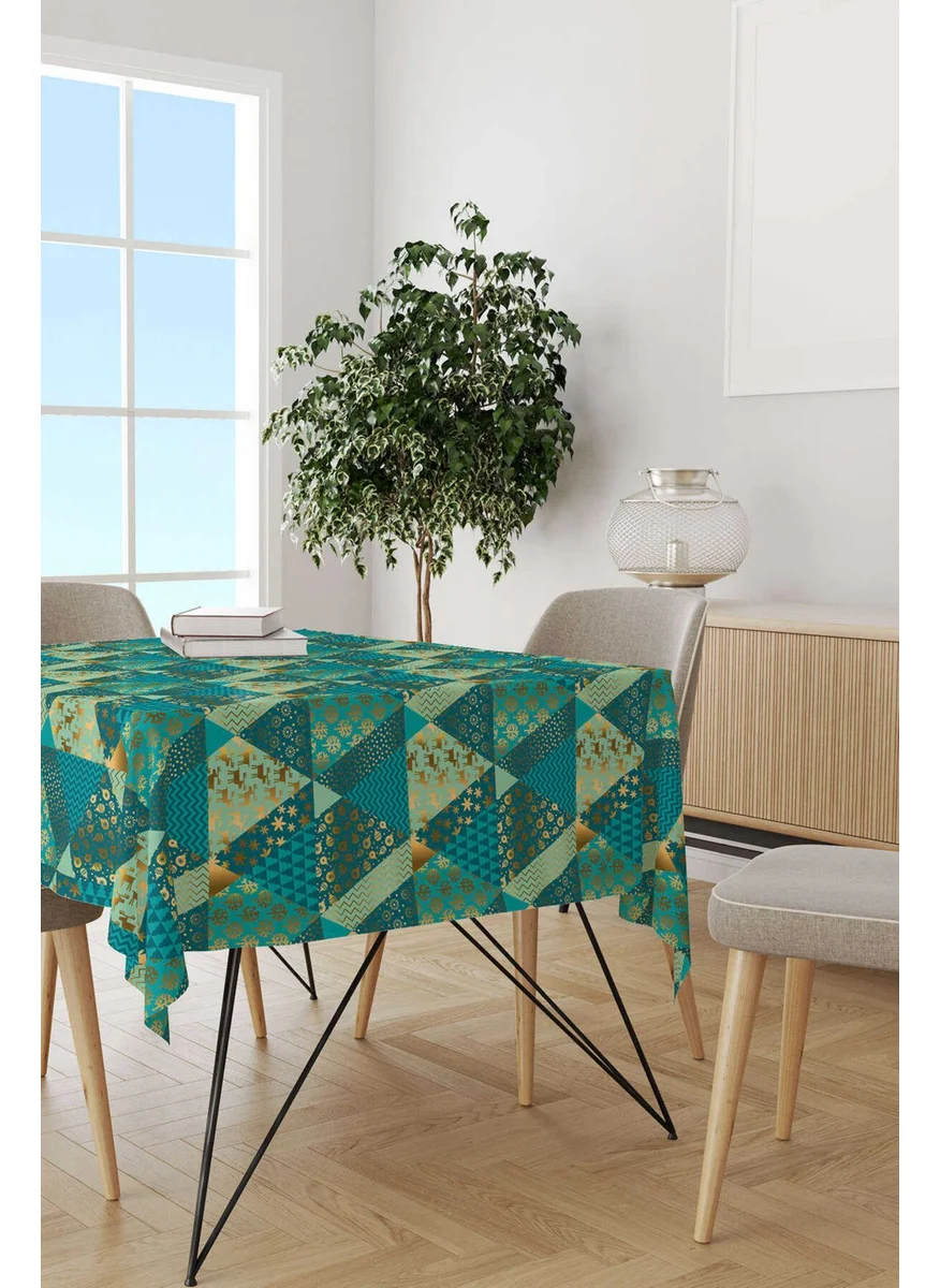 كانغو هوم Green Yellow New Year Themed Digital Printed Tablecloth CGH796-MS
