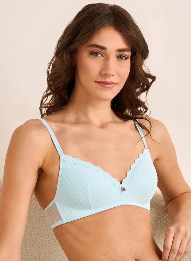 Splash FAV Polka Dot Print Bra Non Wired