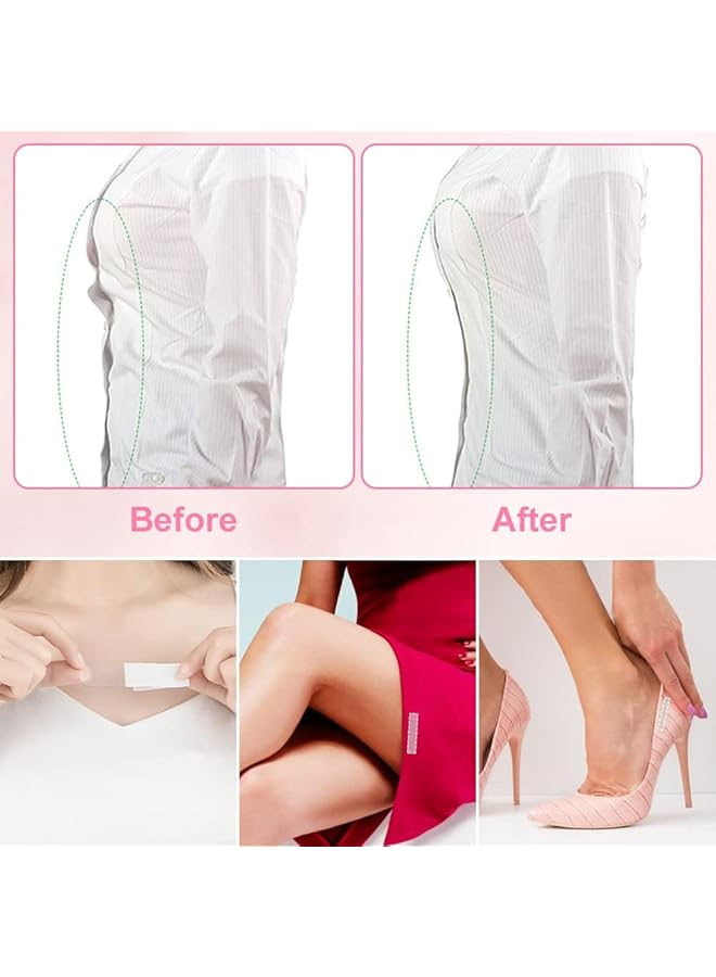erorex 100 Pcs Double Sided Body Tape Self Adhesive Fashion Tape For Clothes And Body Clear Clothing Tape For Dress Secret Bra Tape Body Lingerie - Image 4