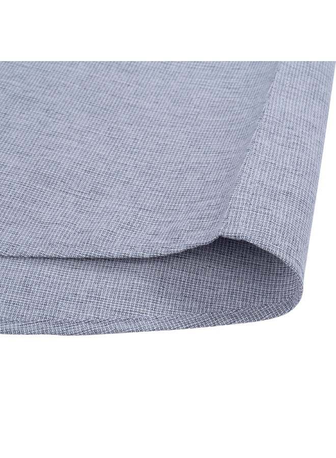 Firs Short-sleeve Shirt For Middle-aged Men, Business Casual Formal Wear, Loose-fitting Wrinkle-free Dress Shirt, Tct4298 Short-sleeve Gray, Size 40 - Image 3