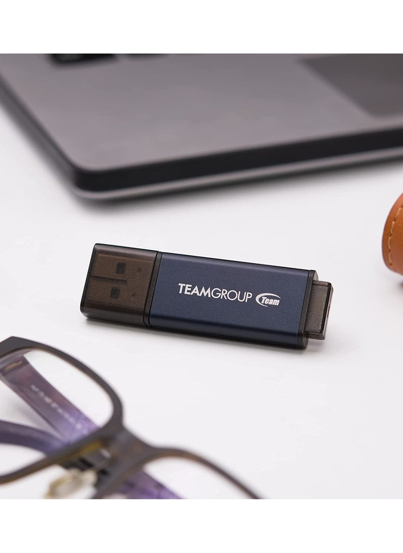 TeamGroup - C211 USB3.2 Flash Drive 64GB Navy Blue - Image 1
