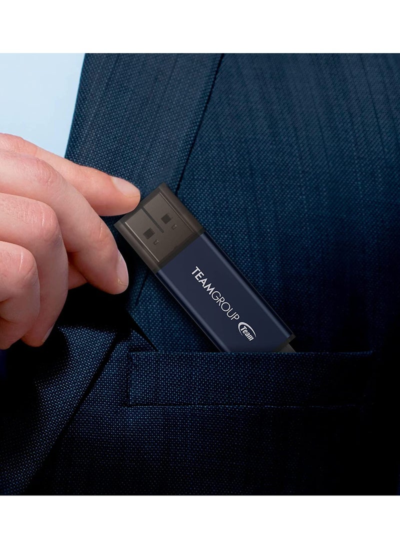 TeamGroup - C211 USB3.2 Flash Drive 64GB Navy Blue - Image 1