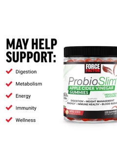 Force Factor Force Factor, ProbioSlim®, Apple Cider Vinegar Gummies, 60 Gummies  - Image 4