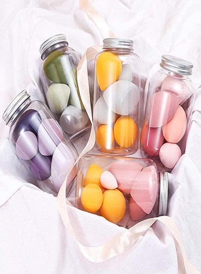 Sunaina Makeup Sponge Set of 7 Beauty Blenders With Egg Case, Soft Sponge for Foundation, Powder, Blusher, Liquid foundation Latex free Wet and Dry Makeup Face (4Big+3Mini=7pcs) with Jar/Dabba - Image 3