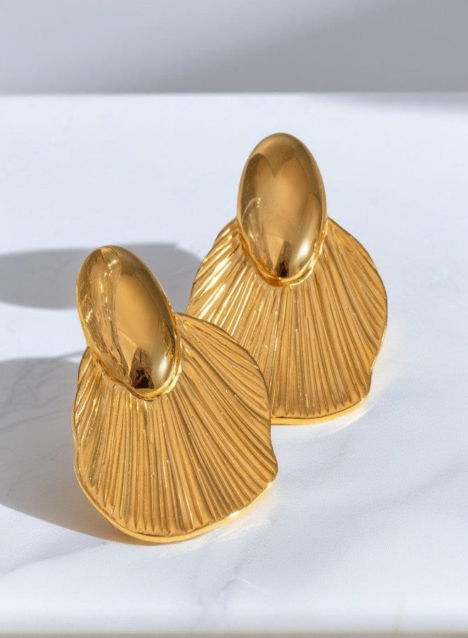 AMAAL Anti Tarnish Floral Studs Earrings for Women | Valentine Gifts | Bohemian Jewellery Gold Earrings set for Girls Stylish | Gift for Girlfriend Ear Rings for Women Aesthetic Jewellery Korean 249 - Image 3
