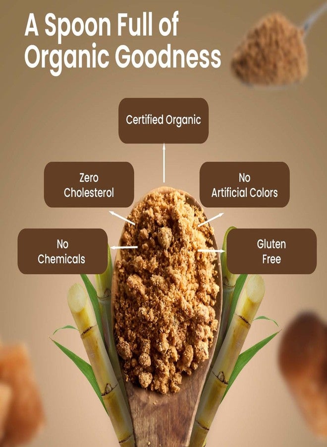 Pure Tree Certified Organic Jaggery Powder | 350 g | Jar | Gur Powder Jaggery Organic | Sugarcane Desi Gud Powder from Jaggery Block (No Preservatives) - Image 4
