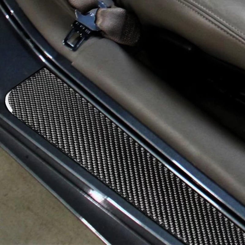 UOADA Carbon Fiber Door Sill Protector Strip for Chevrolet Corvette C5 (1998-2004) - Image 1