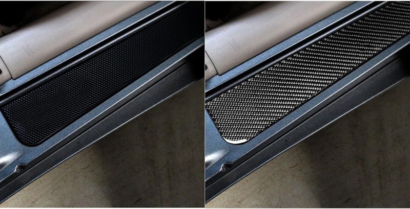 UOADA Carbon Fiber Door Sill Protector Strip for Chevrolet Corvette C5 (1998-2004) - Image 3