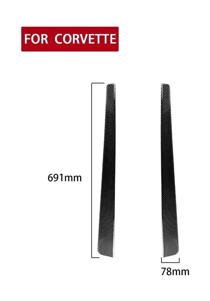 UOADA Carbon Fiber Door Sill Protector Strip for Chevrolet Corvette C5 (1998-2004) - Image 2