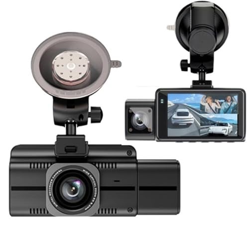 Maharsh 3 Dash Cam 4K Front 1080 Rear & 1080 Cabin Dashcam WiFi GPS Front Cabin Recorder Cars Infrared Night IPS Screen Loop Recording Wdr Parking - Image 1