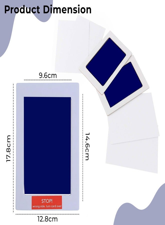 بيمبيكا مجموعة بصمات أصابع وأقدام الأطفال من بيمبيكا، وسادة حبر آمنة وغير سامة لبصمات أيدي وأقدام الأطفال - (أزرق داكن) - Image 3