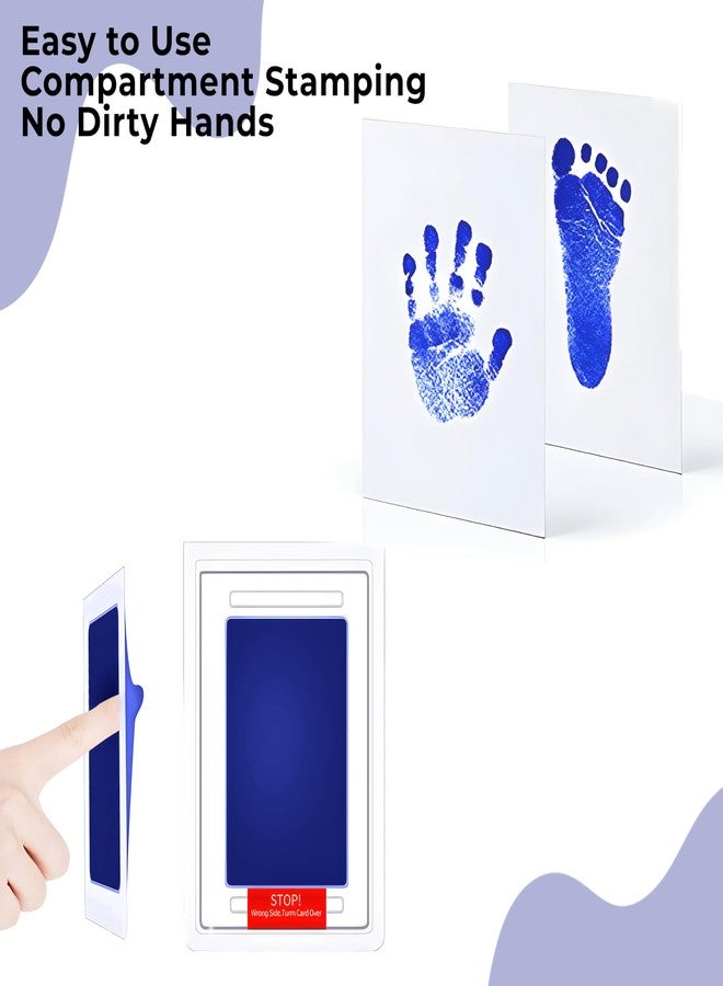 بيمبيكا مجموعة بصمات أصابع وأقدام الأطفال من بيمبيكا، وسادة حبر آمنة وغير سامة لبصمات أيدي وأقدام الأطفال - (أزرق داكن) - Image 5