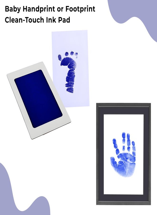 بيمبيكا مجموعة بصمات أصابع وأقدام الأطفال من بيمبيكا، وسادة حبر آمنة وغير سامة لبصمات أيدي وأقدام الأطفال - (أزرق داكن) - Image 2