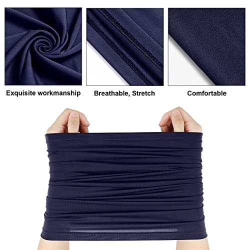 Geyoga 6 Pieces Summer UV Protection Cooling Neck Gaiter Face Clothing Neck Gaiter Mask Scarf Sunscreen Breathable Bandana(Stylish Color) - Image 5